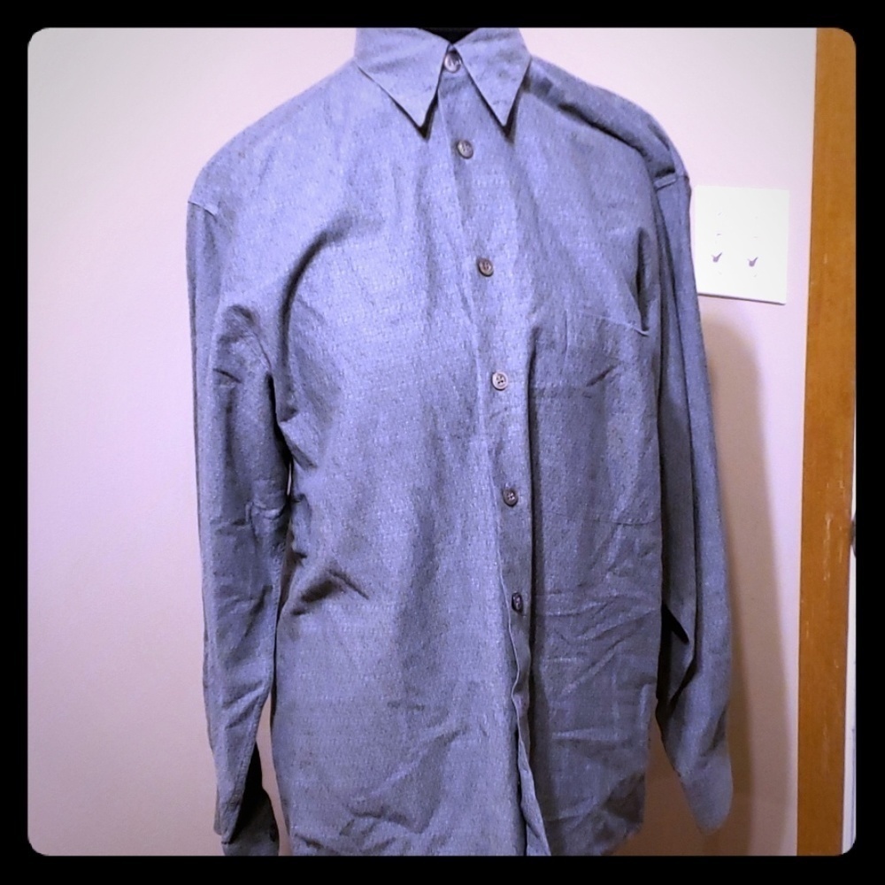 Hugo boss dress shirt grey long sleeve